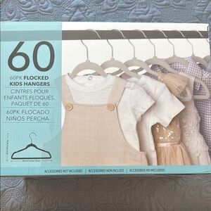 Gray Space-Saving Plastic Hangers 60 Pack